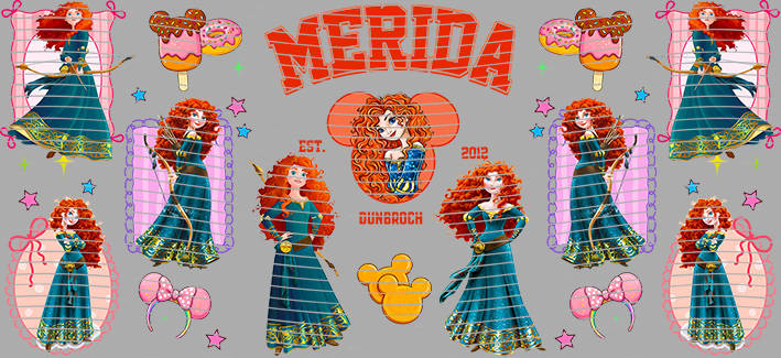 16oz Disney style-D-1193